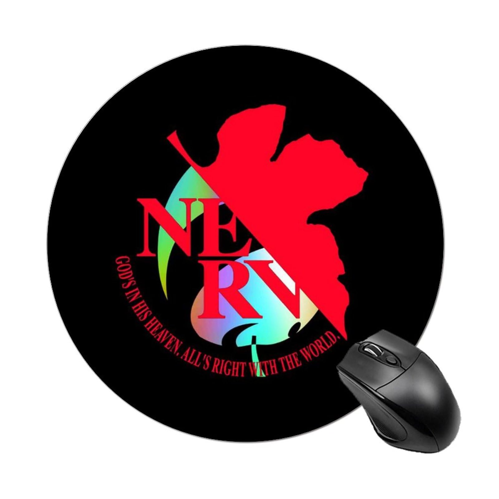 Amazon.co.jp: マウスパッド 丸形 新世紀エヴァンゲリオン EVA NERV